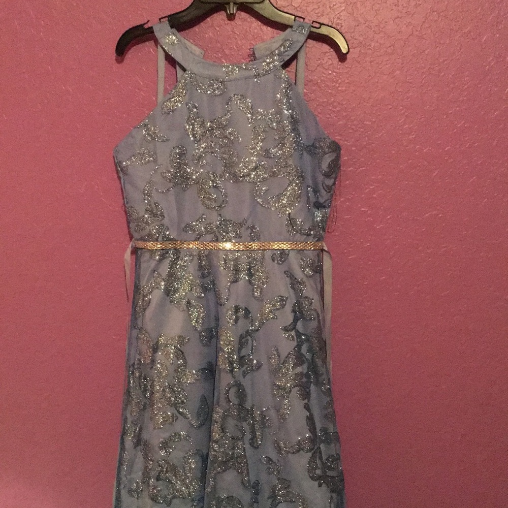 Halter strapless Dress with Satan back tie